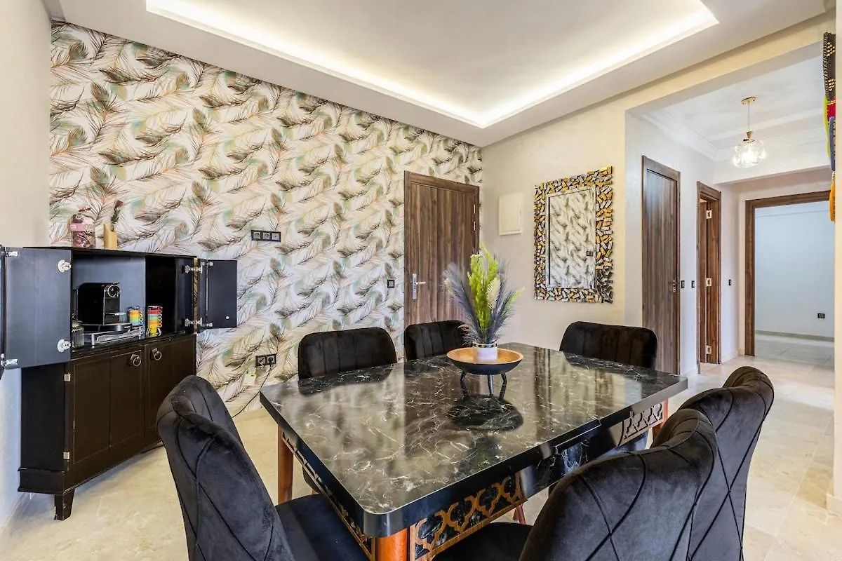 Ferienwohnung Cozy&Familial Appt-Pool-Free Parking-Optic Fiber Marrakesch Marokko