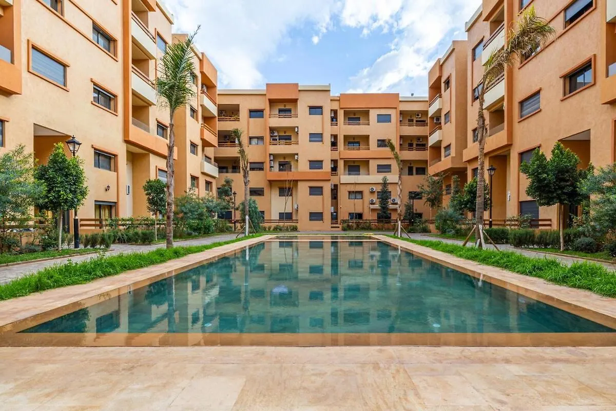 Ferienwohnung Cozy&Familial Appt-Pool-Free Parking-Optic Fiber Marrakesch