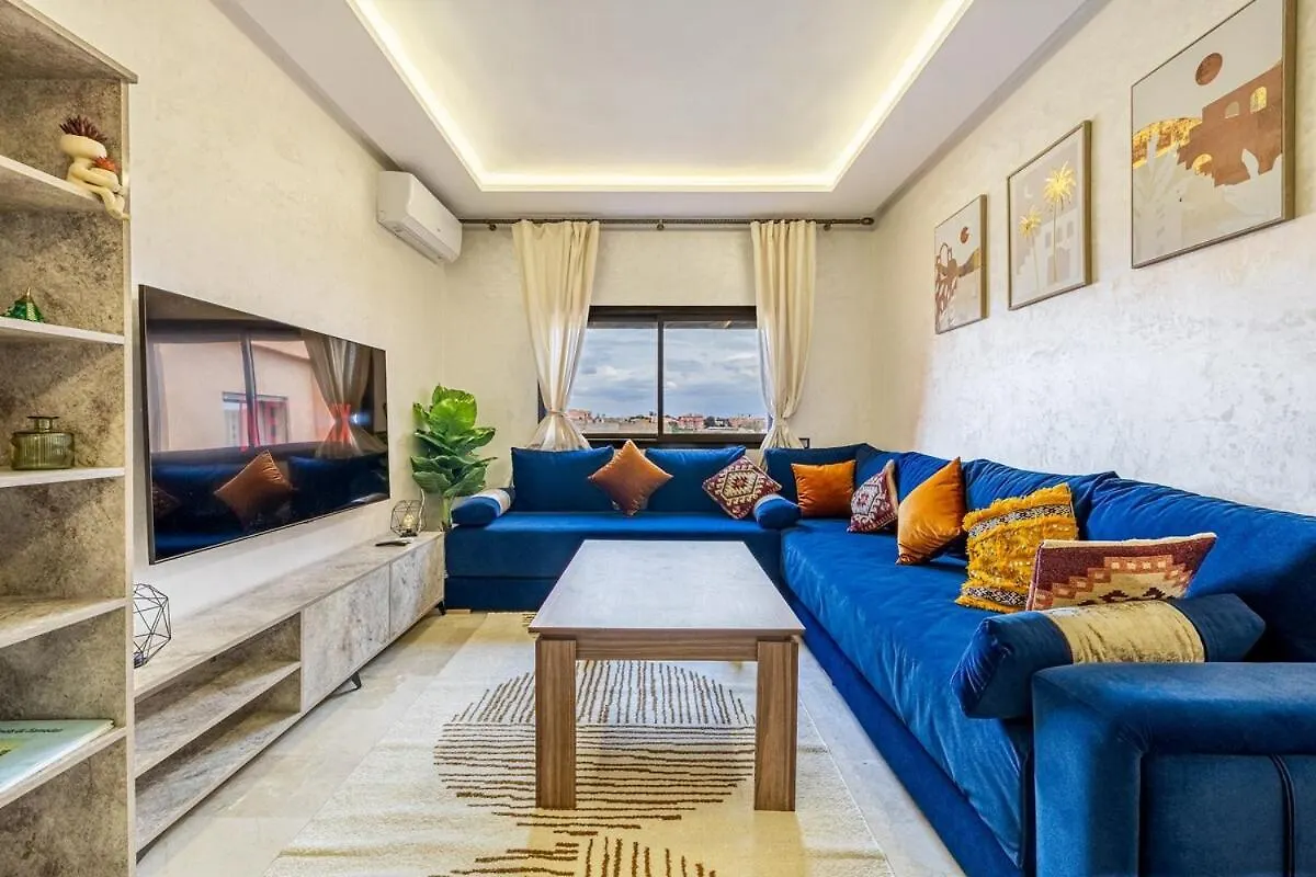 Apartment Ferienwohnung Cozy&Familial Appt-Pool-Free Parking-Optic Fiber Marrakesch