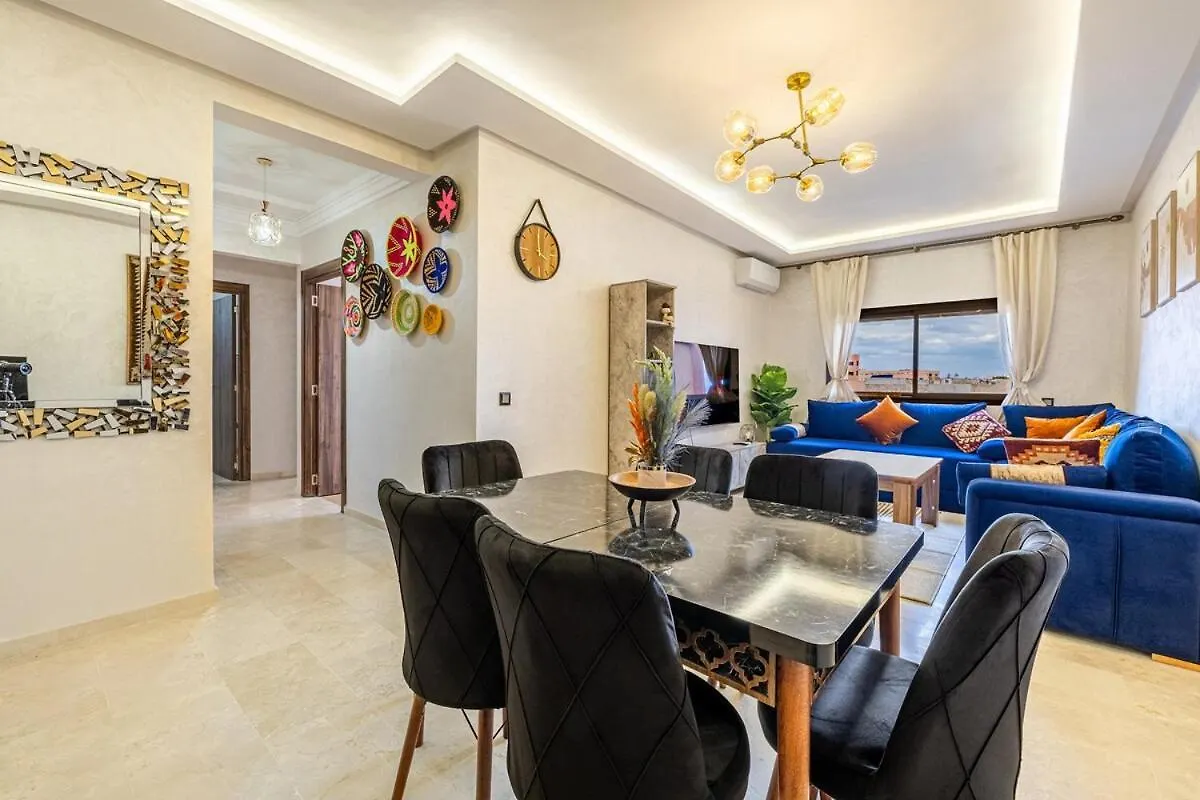 Ferienwohnung Cozy&Familial Appt-Pool-Free Parking-Optic Fiber Marrakesch Apartment