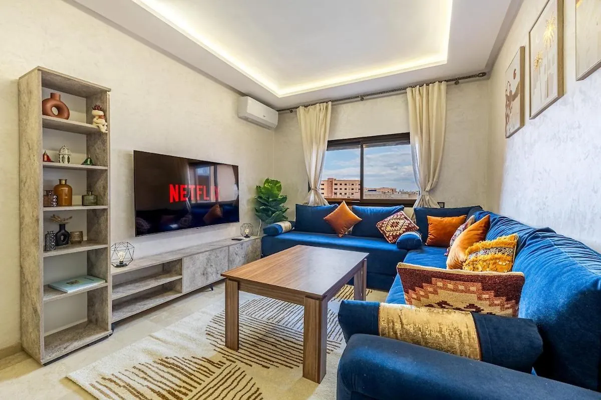 Cozy&Familial Appt-Pool-Free Parking-Optic Fiber Διαμέρισμα Μαρακές